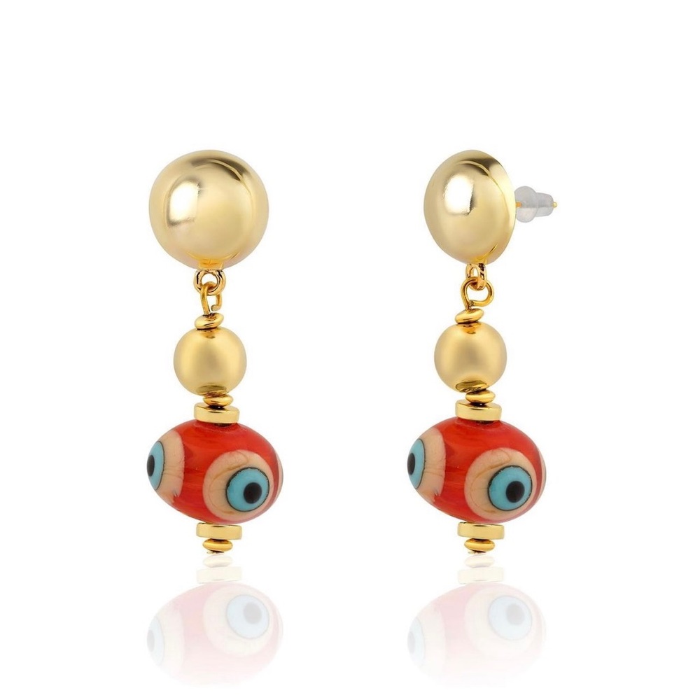 Evil eye earrings